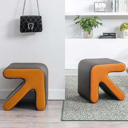 Modular Contour Shoe Bench Stackable Design Stylish Color-Block Multi-Scene Use for Entryway & Living Room