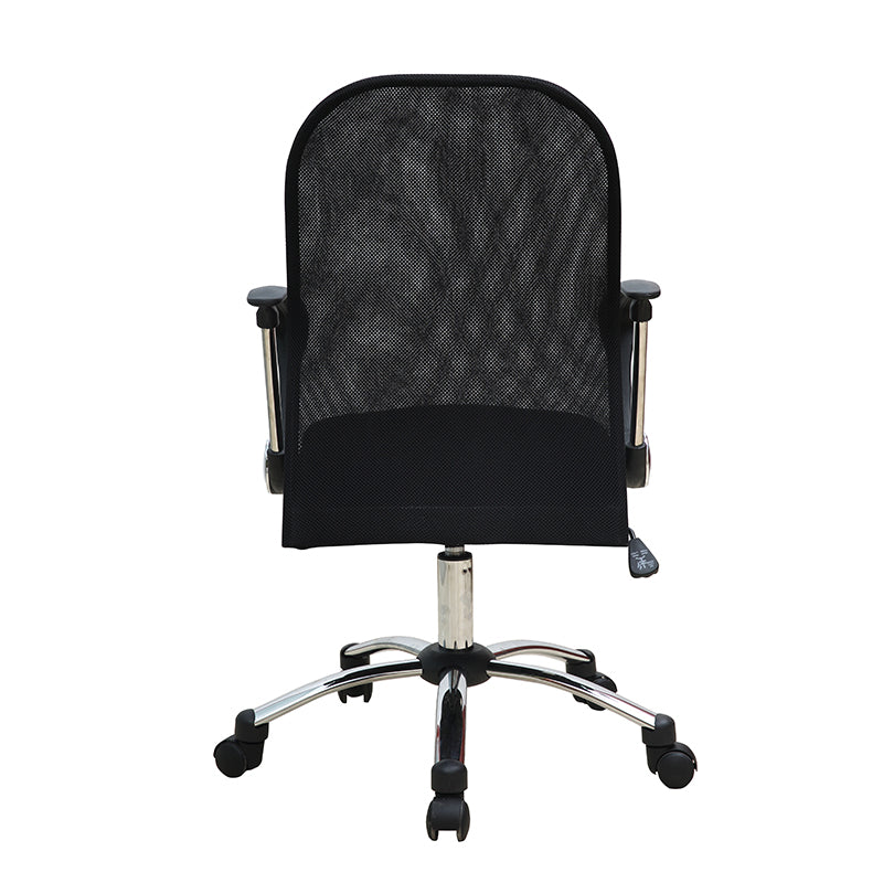 W13 Sitmod Mid-Back Mesh Office Chair, Ergonomic Desk Chair with Breathable Mesh, 360° Swivel & Height Adjustment, Black Office Chair for Home & Corporate Spaces