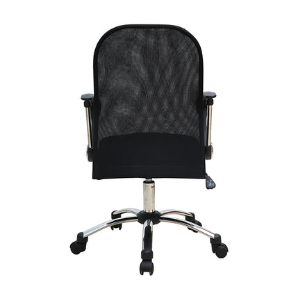 W13 Sitmod Mid-Back Mesh Office Chair, Ergonomic Desk Chair with Breathable Mesh, 360° Swivel & Height Adjustment, Black Office Chair for Home & Corporate Spaces