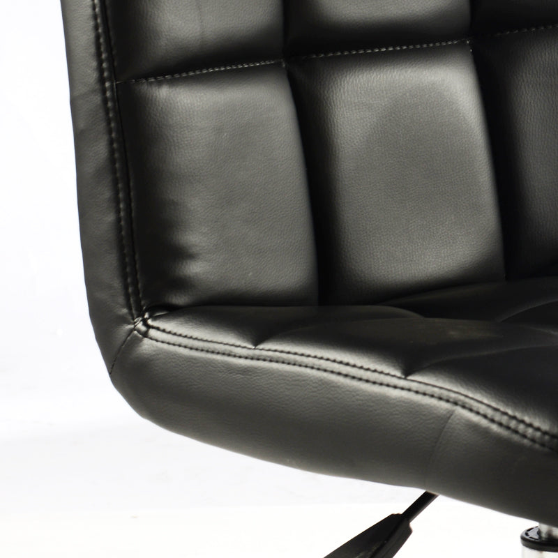 J01 Adjustable Bar Stool: Leather/Fabric Upholstery, Metal Base & Footrest for Home/Commercial Bars