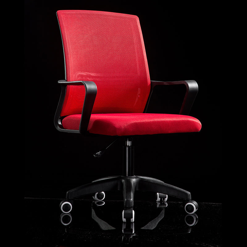 W33 Sitmod Mid-Back Mesh Office Chair, Ergonomic Desk Chair with Breathable Mesh & Padded Seat, 360° Swivel & Height Adjustment, Multi-Color Chair for Home Office & Conference Rooms