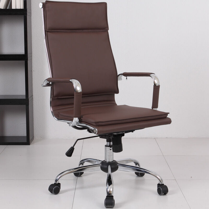 Office Chair High-Back Ergonomic Executive Chair Premium PU Leather Desk Chair with 360° Swivel & Height Adjustment Modern Minimalist Office Chair for Home & Professional Spaces