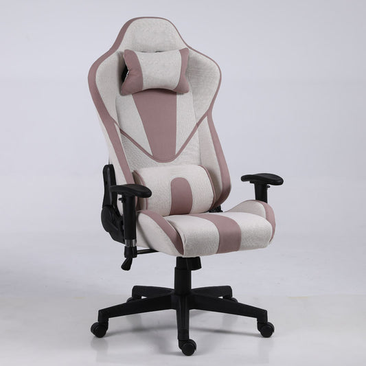 Fabric Gaming Chair Racing-Style High-Back Chair with Multi-Color Options & Breathable Upholstery