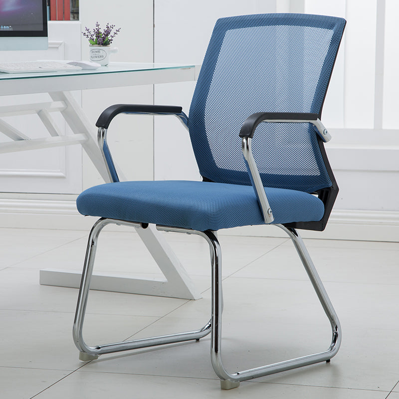 W10 Sitmod Mid-Back Mesh Conference Chair, Ergonomic Visitor Chair with Breathable Mesh, Chrome Steel Bow Base, Multi-Color Office Chair for Meeting Rooms & Reception Areas