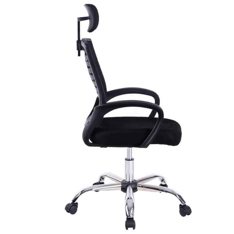 W29 Sitmod Mid-Back Fabric & Mesh Office Chair, Ergonomic Desk Chair with Foldable Armrests, 360° Swivel & Height Adjustment, Compact Chair for Small Home Office & Study Spaces