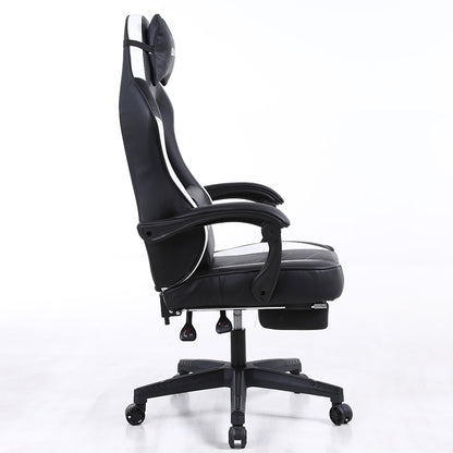 Ergonomic Gaming Chair QUALIS Series Racing-Style Reclining Chair with Extendable Footrest