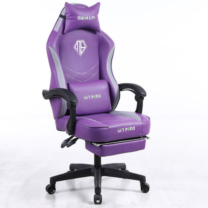 Ergonomic Gaming Chair QUALIS Series Racing-Style Reclining Chair with Extendable Footrest
