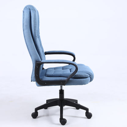 High-Back Fabric Office Chair Plush Ergonomic Desk Chair with 360° Swivel & Height Adjustment Multi-Color Breathable Chair for Home Office & Gaming