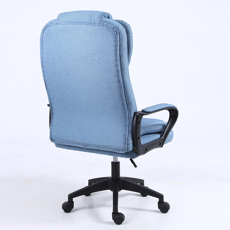 High-Back Fabric Office Chair Plush Ergonomic Desk Chair with 360° Swivel & Height Adjustment Multi-Color Breathable Chair for Home Office & Gaming