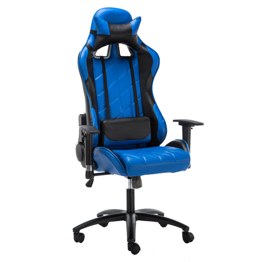 Ergonomic Gaming Chair Diamond-Quilted Racing-Style Reclining Chair with Multi-Color Options