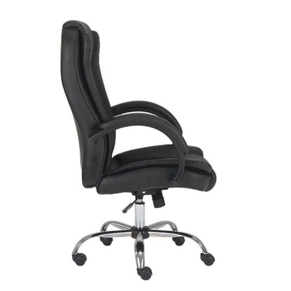 Executive Office Chair High-Back Ergonomic Desk Chair with Premium 360° Swivel & Height Adjustment Classic Black Office Chair for Home & Corporate Spaces