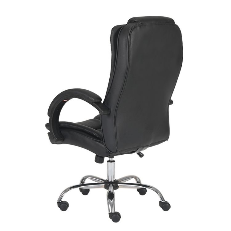 Executive Office Chair High-Back Ergonomic Desk Chair with Premium 360° Swivel & Height Adjustment Classic Black Office Chair for Home & Corporate Spaces