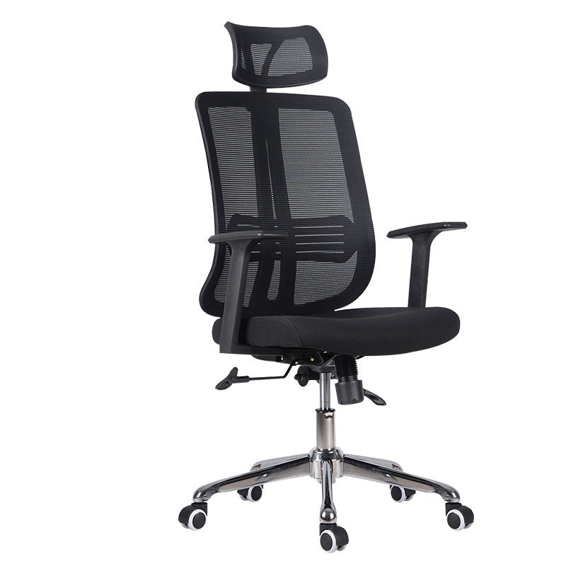 W09 Sitmod High-Back Dual Mesh Ergonomic Office Chair, Adjustable Headrest Desk Chair with Breathable Double Mesh Back, 360° Swivel & Height Adjustment, Black Office Chair for Home & Gaming