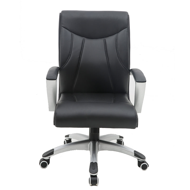 B22 Sitmod Executive Office Chair, Mid-Back Ergonomic Desk Chair with Premium PU Leather, 360° Swivel & Height Adjustment, Modern Professional Office Chair for Home & Corporate Spaces