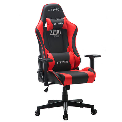 MUSSO ZERO Series Black-White Gaming Chair Headrest Adjustable Arms Sturdy Base Ergonomic Support for Extended Gaming & Office Work Sessions