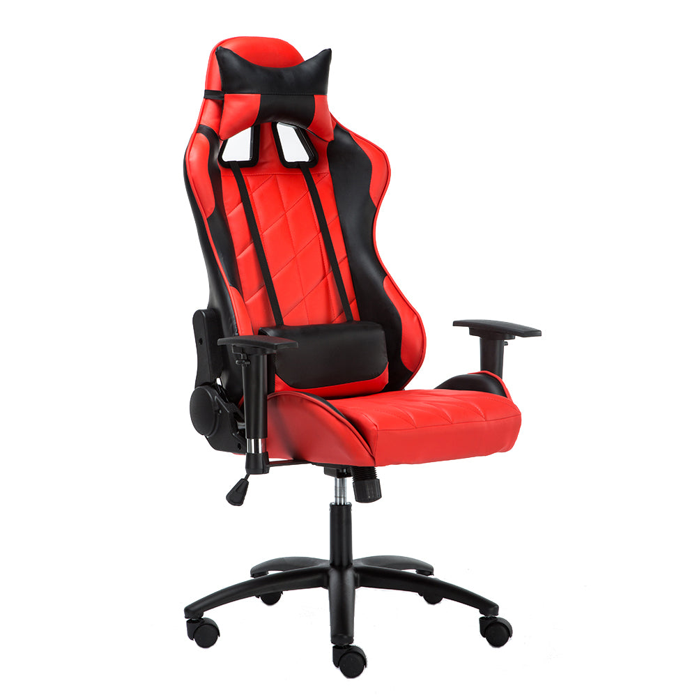Ergonomic Gaming Chair Diamond-Quilted Racing-Style Reclining Chair with Multi-Color Options
