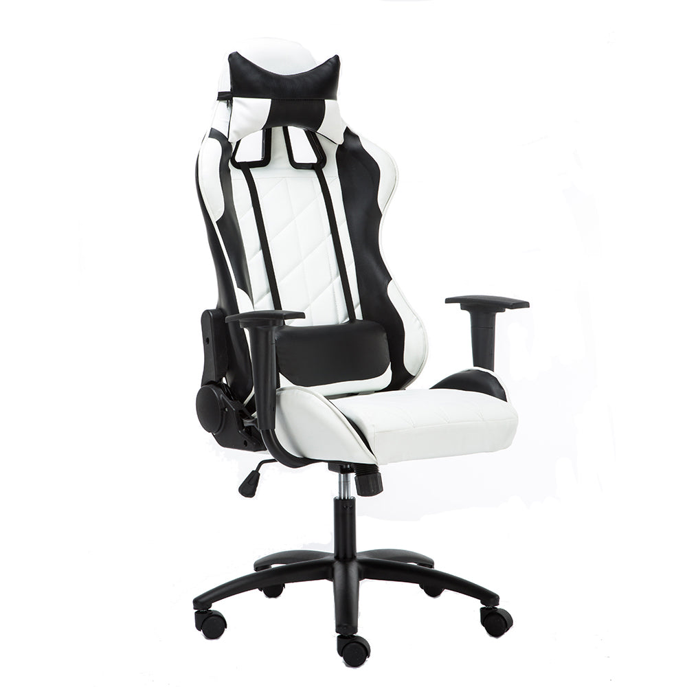 Ergonomic Gaming Chair Diamond-Quilted Racing-Style Reclining Chair with Multi-Color Options