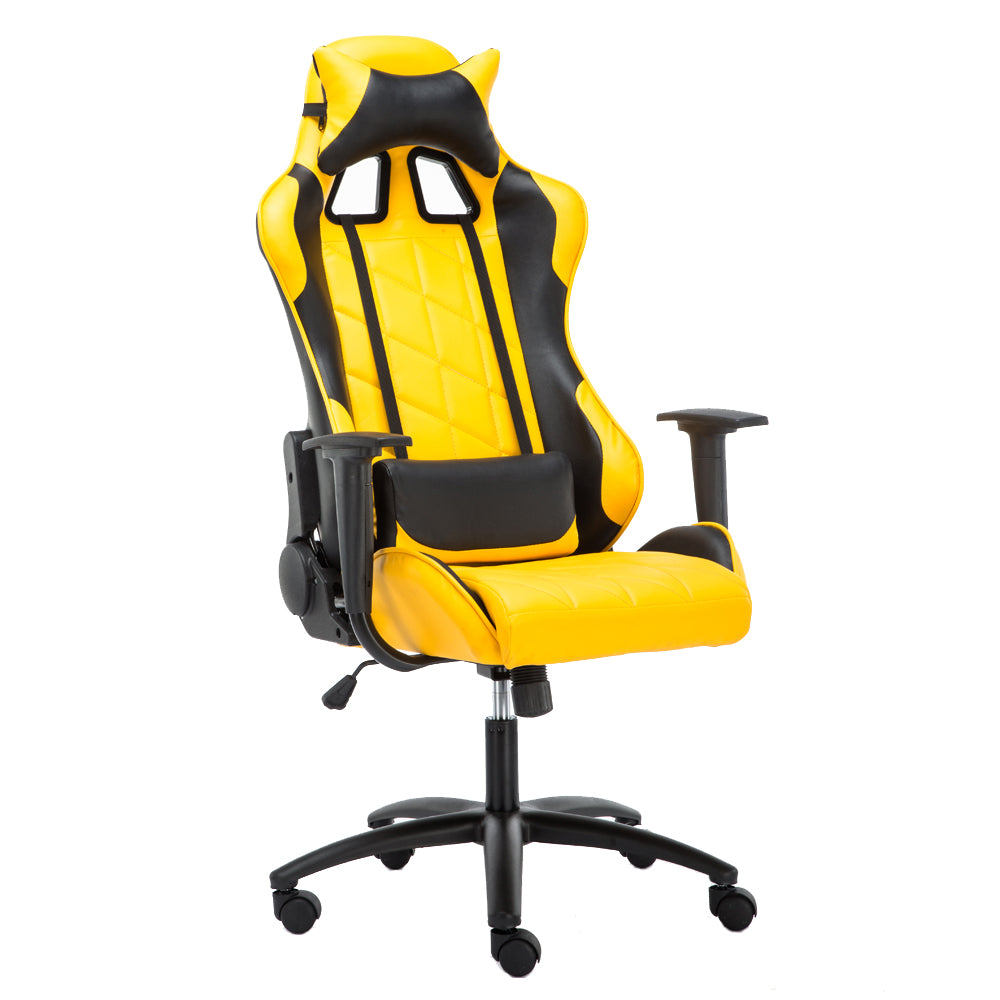 P45 SITMOD Ergonomic Gaming Chair: Diamond-Quilted Racing-Style Reclining Chair with Multi-Color Options